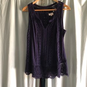 Meadow Rue, navy blue tank